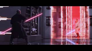 DARTH MAUL - Star Wars : The Phantom Menace - Lightsaber Fight - RE-CUT in HD!!!