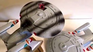 Vintage Star Trek USS Enterprise NCC-1701-D Toy Lot Playmates