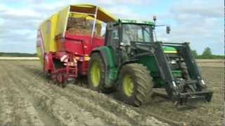Potato Harvest 2012 with John Deere 6610 and Grimme
