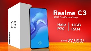Realme C3, 48MP Quad Camera, Mediatak Helio P70 Soc! 5000Mah Battery & Features