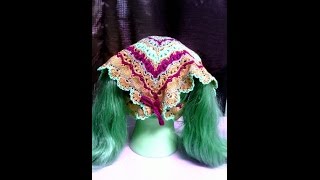 Косынка-банданка  для девочки. Мастер класс.