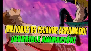 MELIODAS VS ESCANOR ¡Horrible animación! ¿Peor que Naruto VS Pain? ¿Goku vs Beerus?