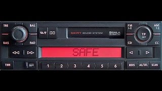 How to Unlock radio SEAT RNS310,315,ALANA,LICEO,LEON AURA mp3 SAFE code serial decode pin