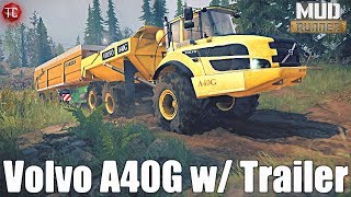 SpinTires MudRunner: MASSIVE Volvo A40G Articulated Dump Truck!