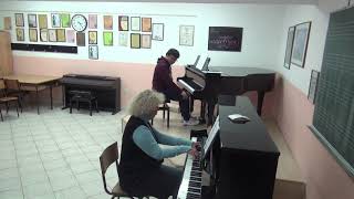 04.01.2020 Vasily Bassarab: Mira Marchenko' Master class, Music school, Budva, Montenegro