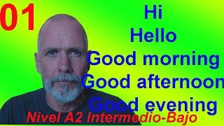 Saludos y Preguntas - Curso de ingles intermedio bajo (A2) clase 01