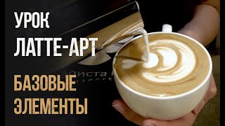 Латте-арт. Базовые элементы: сердце, тюльпан, розетта.