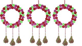 Woolen Craft Ideas || wall hanging woolen toran making || Diy Art and Crafts
