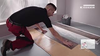 Glue down installation of EGGER Design Flooring