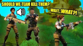 VOICE TROLLING IN SQUADS! | Fortnite Battle Royale