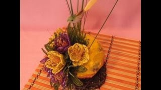 Крокусы  из  бисера