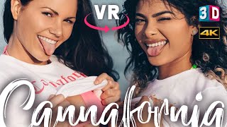 2 CUTE BIKINI GIRLS PLAY ON THE BEACH - VR 3D - CANNAFORNIA - VIRTUAL REALITY VIDEO 180 4K