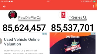 pewdipai Vs T Series (subscribe count live)