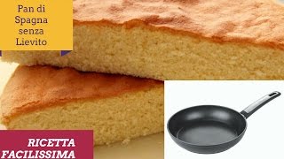 Pan di Spagna in Padella,senza lievito