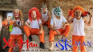 Gugu Films Nerf War : Dragon Nerf Guns Fight Criminal Groups XICMAN Mask Last Match