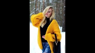 Как Связать Кардиган Спицами для Начинающих -видео - модели 2019 /How to Knit a Cardigan Spokes