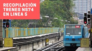 Metro de Santiago | Recopilación de trenes NS74 en L5 #1