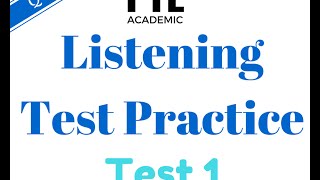 pte academic test practice - listening test 1