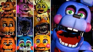 Evolution of Five Nights at Freddy's: All Jumpscares 1-7