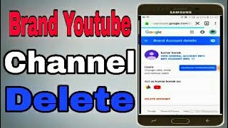 How To Delete YouTube Brand Account in bangla 2018