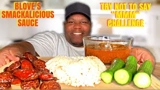 128. SAUSAGE, RICE, & CUCUMBERS | BLOVE’S MILD SMACKALICIOUS SAUCE | TRY NOT TO SAY MMM CHALLENGE