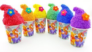 Сюрпризы в стаканчиках с мороженым. Игрушки Щенячий патруль, Фиксики, Куклы Лол. Учим цвета. Мультик