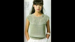 Кофточки Крючком с Круглой Кокеткой - 2019 / Sweatshirts with a Crochet
