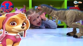 СКАЙ ЩЕНЯЧИЙ ПАТРУЛЬ Игрушки Распаковка Динозавра от Ярославы Игрушки для детей PAW PATROL TOYS