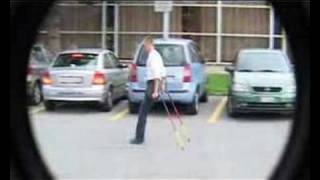 onelegged man on crutches