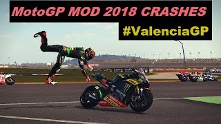MotoGP 2018 Mod | Crash Compilation | PC GAMEPLAY | TV REPLAY MotoGP