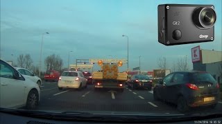 GitUp git 2 Pro: test camera on road - GYRO ON