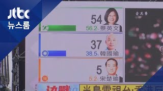 친중 vs 반중 '양강구도' 대만 총통 선거…차이잉원 우세
