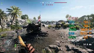 GeForce GTX 1650 -- Intel Core i3-9100F -- Battlefield V BFV FPS Test Hamada