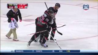 Hurricanes goalie Anton Khudobin sufferes injury against Coyotes