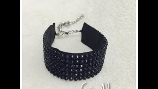 Pulseira de Manta de Strass - Muito fácil - Pap com Cris Albuque