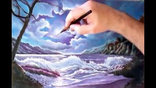 Пейзаж море Как нарисовать пейзаж. Видеоурок.