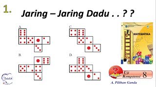 Jaring Jaring Dadu Jumlah Sama - Buku Paket BSE 8 SMP Revisi 2017 Uji Kompetensi 8