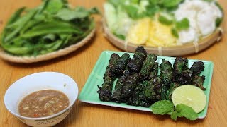 CÁCH LÀM BÒ NƯỚNG LÁ LỐT THƠM NGON KHÓ CƯỠNG - CKK