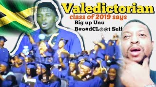 Valedictorian says big up unu bl00dcl@@t self