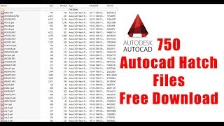 Autocad Hatch Pat Files Download and Added in Autodesk Autocad Tutorial