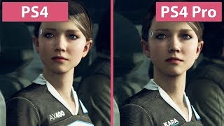 [4K] Detroit Become Human –  PS4 vs. PS4 Pro Graphics Comparison