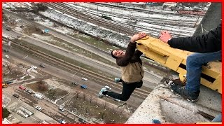 не УПАЛ С КРЫШИ  ЗА СЕКУНДУ ДО... Зацеп НА ГРАНИ опасные трюки /Стас Агапов