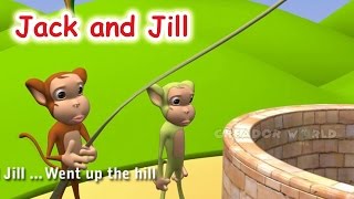 Creador five little monkeys with Jack and Jill 3D Nursery Rhyme With Lyrics- Creador Nursery Rhymes