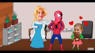 4 серия АППАРАТ с ЖВАЧКАМИ для Эльзы Фрозен Николь и Человек Паук Spider-Man Frozen Elsa Toy Monster