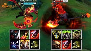 KAYN vs NASUS FULL BUILD FIGHTS & Best Moments!