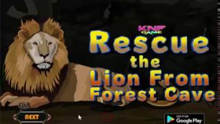 Knf Rescue the Lion From Forest Cave walkthrough