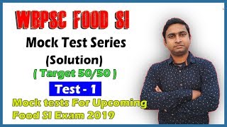 WBPSC Food SI 2019 Exam Maths Mock Test 1 | Full Solution with Answer Key(Bengali) |Smart Maths