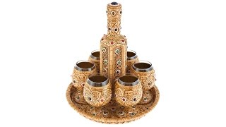 Набор коньячный из бересты "Русская красавица" изделия из бересты от LuxPodarki.ru