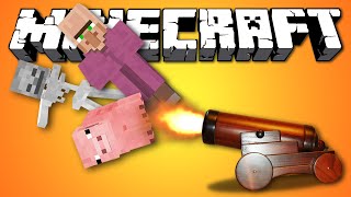 СТРЕЛЬБА МОБАМИ - Minecraft (Обзор Мода)