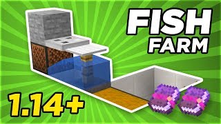Simple & Fast Fish Farm 1.14.1 | Minecraft Tutorial | GamingRadio